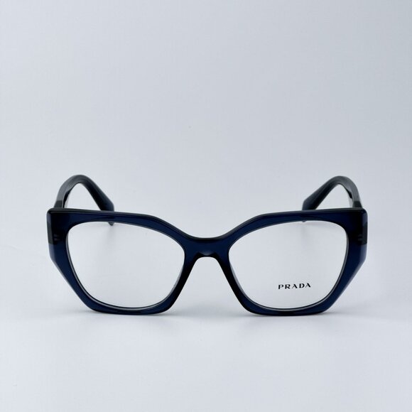 Prada Women BRAND NEW Eyeglasses Blue Crystal Cat Eye PR18WV 08Q1O1 - Picture 1 of 10